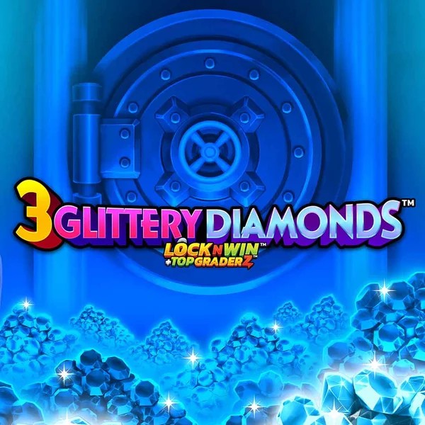 3 Glittery Diamonds by PearFiction Studios, showcased at winnzoria.nl – game logo