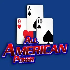 All American Poker online game logo by RTG (Reel Time Gaming) on winnzoria.nl