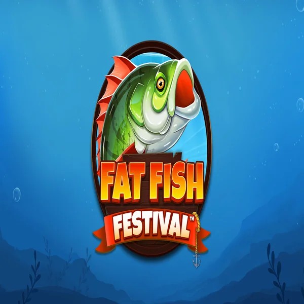 Fat Fish Festival slot logo by Wishbone Games at Winzoria Casino
